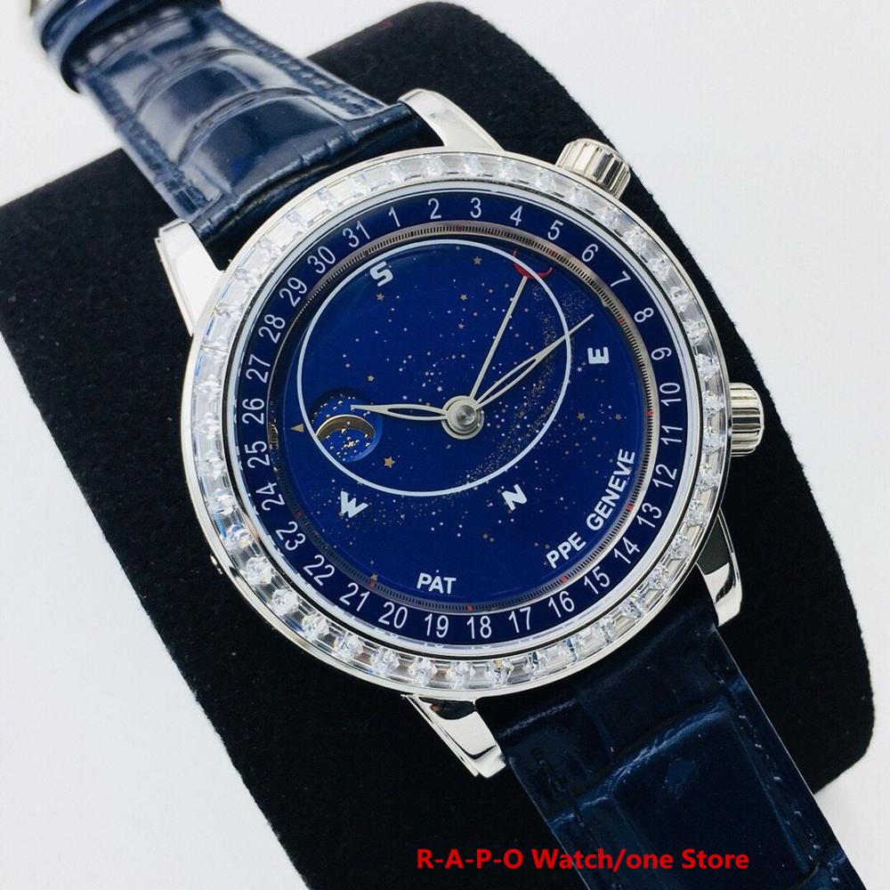 Women's Automatic mechanical genven Super Complication Chronograph 6104 Cal.240 movement Starry sky watch 1:1 Unisex watch