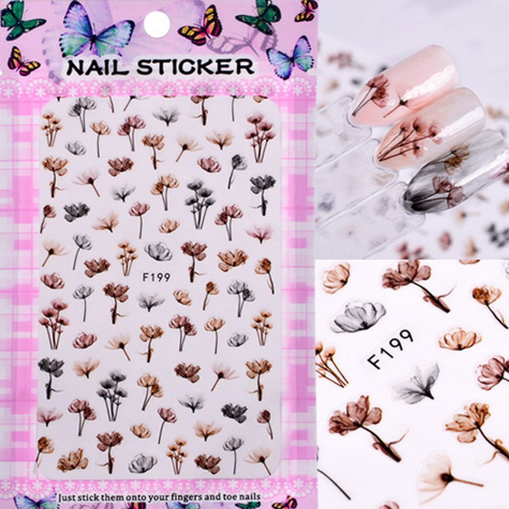 Beautiful 3D DIY Nail Art Stickers Nail Art Decorations Stickers Nail Polish Art Tool Nail Art Decals