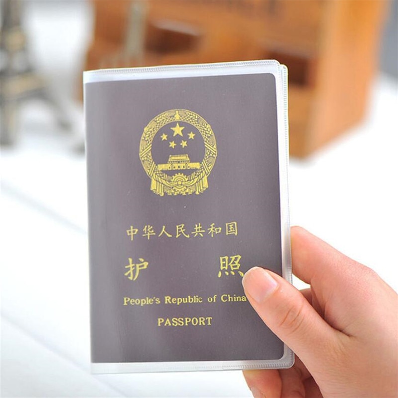 1Pcs Travel Waterproof Dirt Passport Holder Cover Wallet Transparent PVC ID Card Holders Business Credit Card Holder Case Pouch