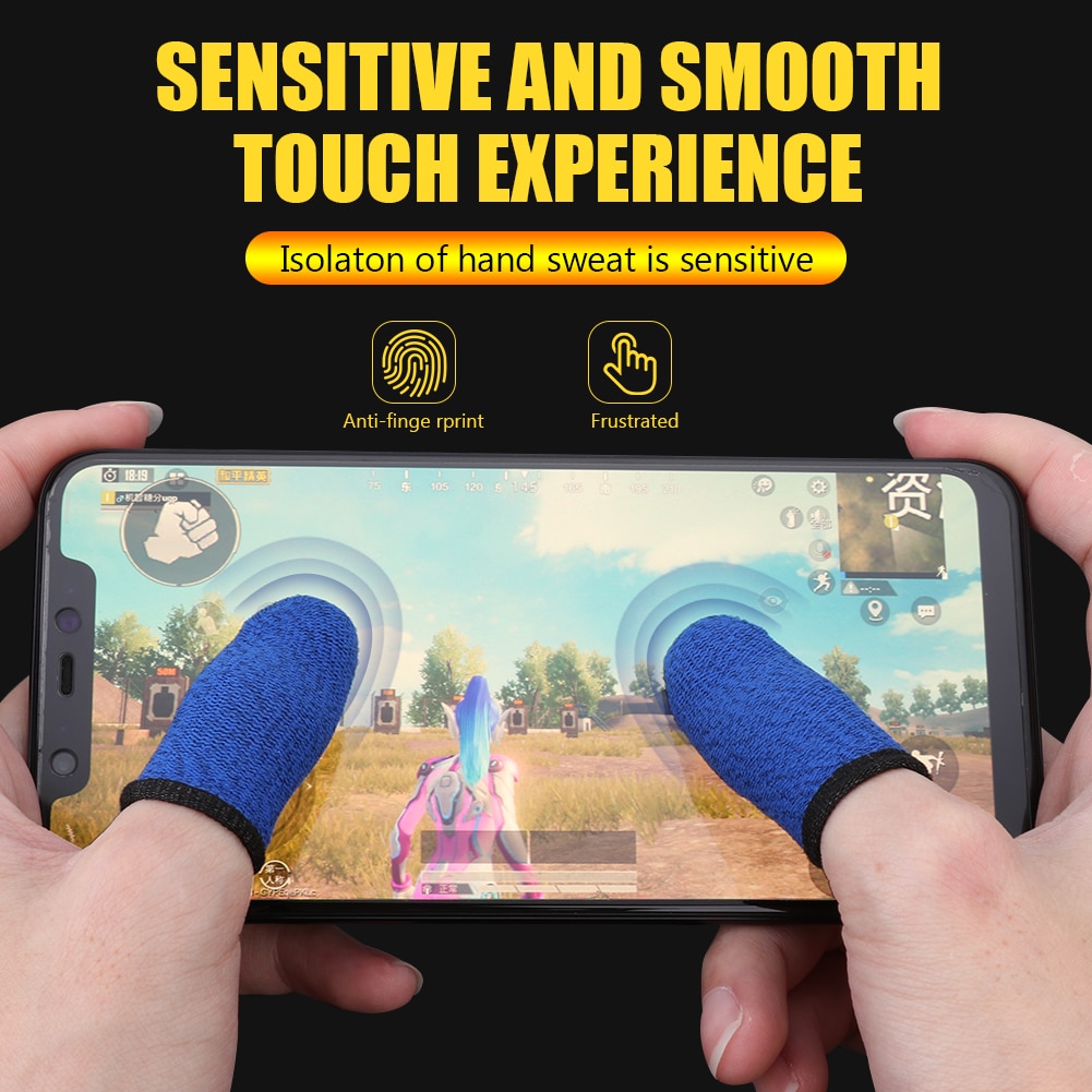 Game Controller Sweat Proof Thumb Covers Breathable Sleeve Games Entertainment Accessories for PUBG Mobile Pack 2