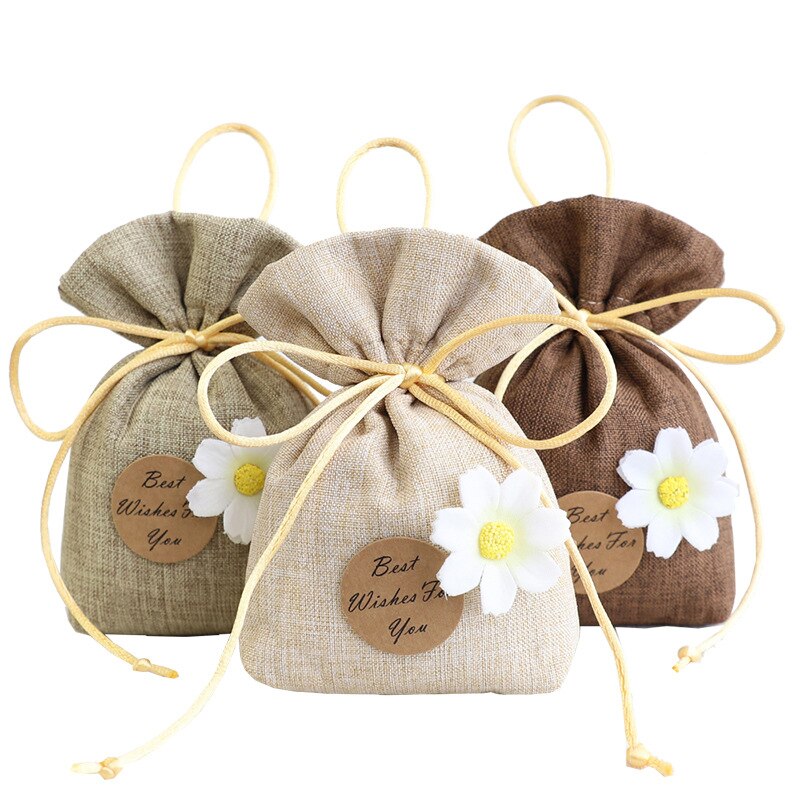 Fragrant Bag Packing Bag Sachet Bag Pendant Chinese Medicine Tea Bag Fragrant Floral Gift Bags Candy Bag Flower Drawstring Pouch