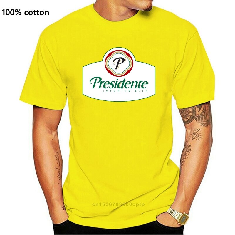 Presidente Cerveza Caribbean Beer Dominican Republic Drinking Men T Shirt