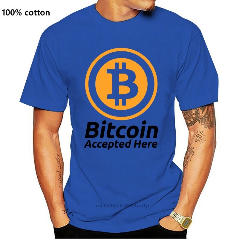 Bitcoin Accepted Here Crypto Currency T Shirt BTC Privacy Trading Lambo Moon