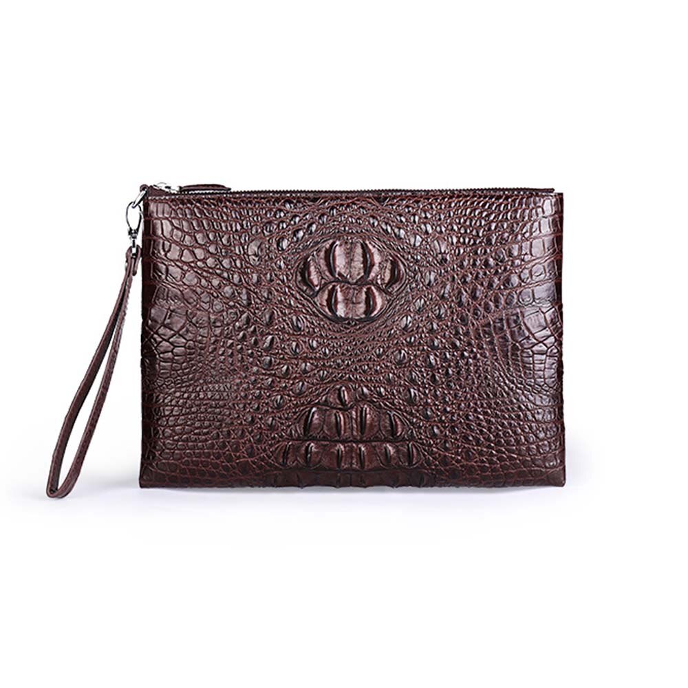 menggeka male clutch bag crocodile skin zipper clutch bag business leisure Envelope Wallet men crocodile bag big