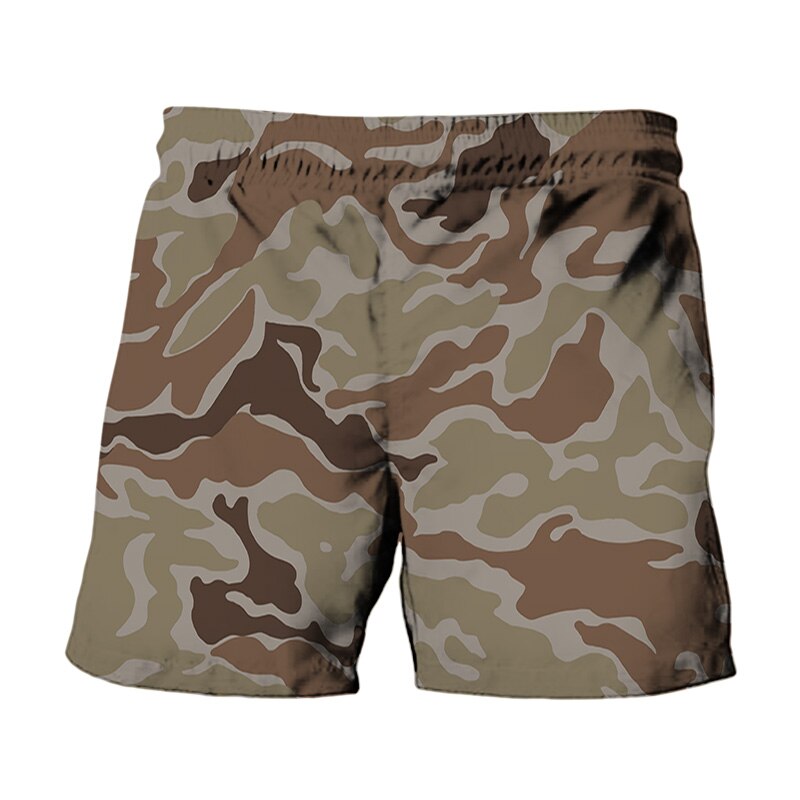 2021 New Summer Swimwear Men's Camouflage Swimwear Shorts Quick-Drying Swimming Trunks Men's Loose Casual Loose Beach Shorts