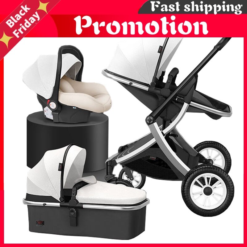 Stroller 2 in 1/3 in 1 high landscape can sit, recline, light, portable, foldable two-way stroller free shipping