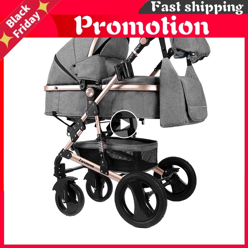 Stroller 2-In-1 Stroller Two-Way Trolley Adjustable Armrest Four Seasons Are Suitable For Use Free Shipping