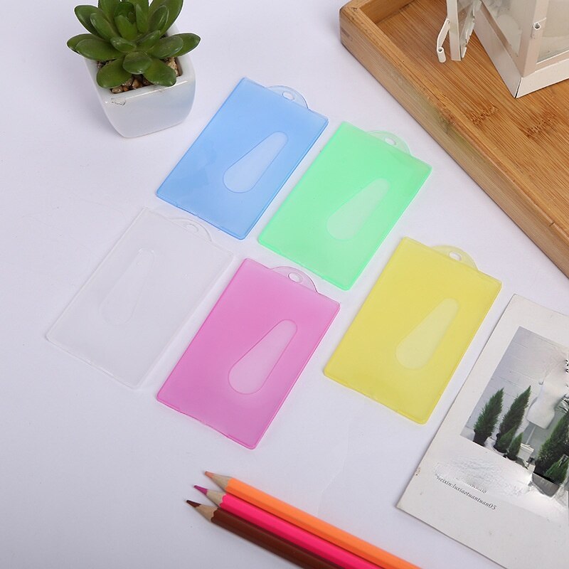 1pcs Transparent Card Holder Plastic Cover Card Id Holders Case To Protect Credit Cards Card Protector Cardholder