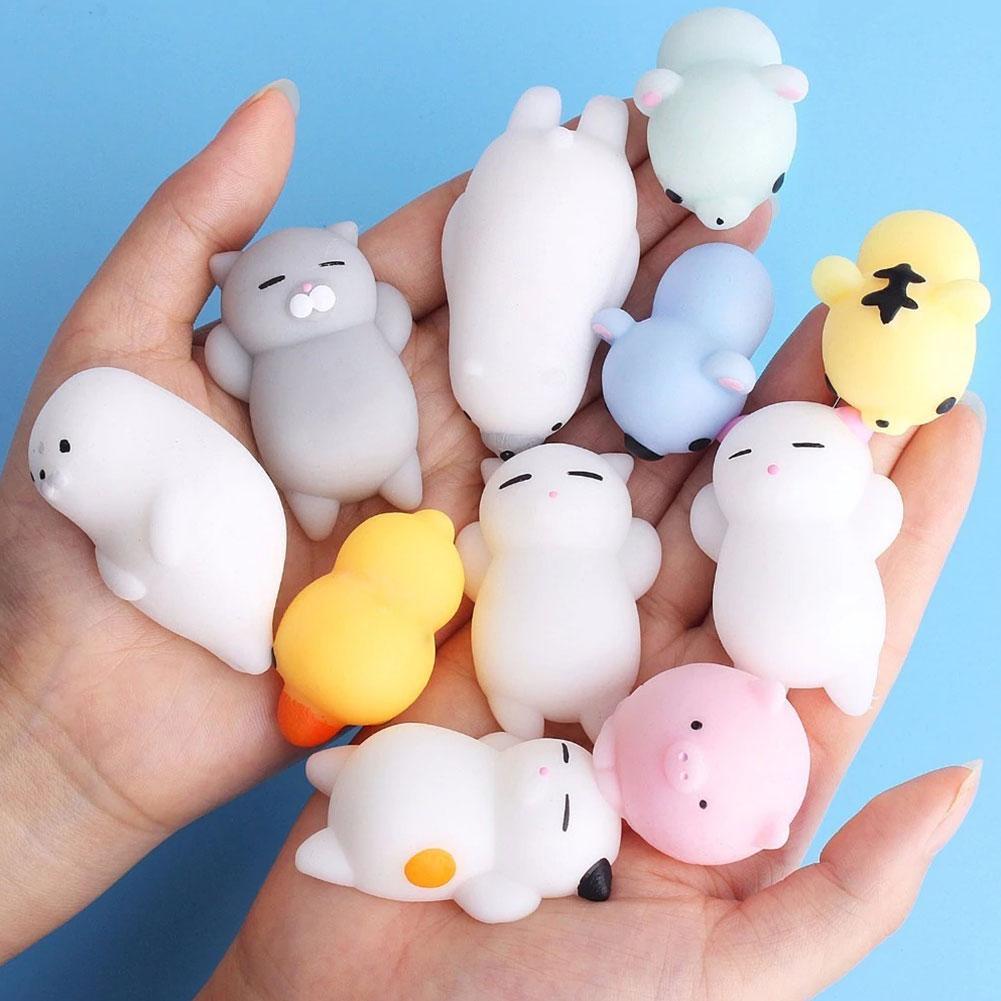 1/10Pcs Random Squeeze Toy Lot Slow Rising Fidget Toy Gift Desk Decoration Hand Toy Animal For Friends Relief Stress Cute Y2U0