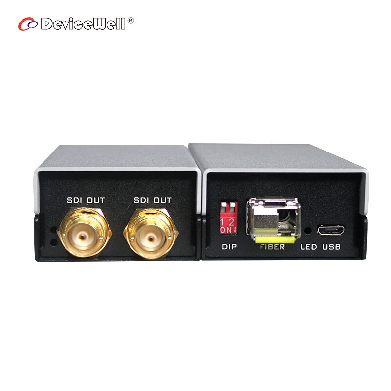 DeviceWell FD120112G Fiber Optical Audio Video Converter Extender