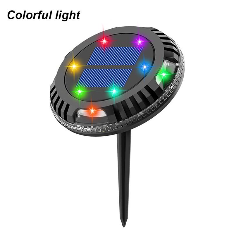 Garden Light Solar Power 180° Rotating Pathway Lamp IP65 Waterproof Decoration Yard Light Outdoor Ground Spot Landscape Garden