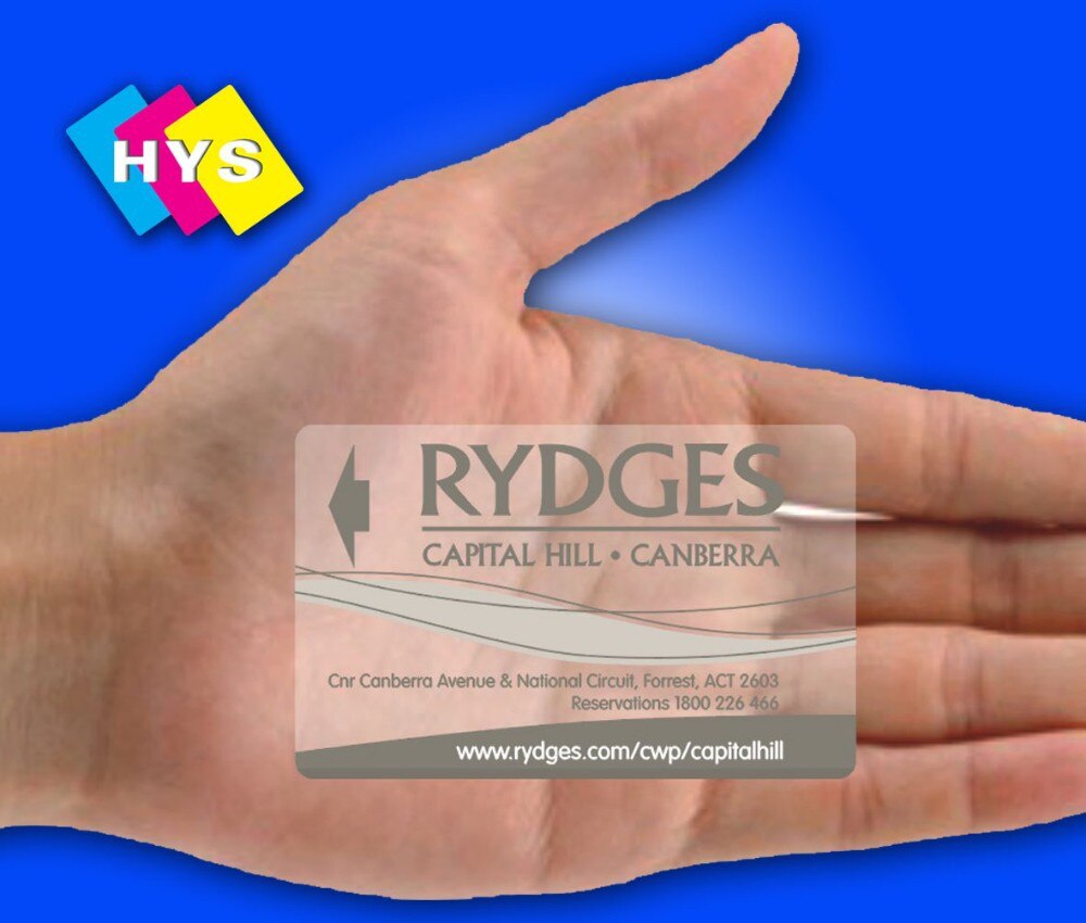 Personal business card and clear card for business