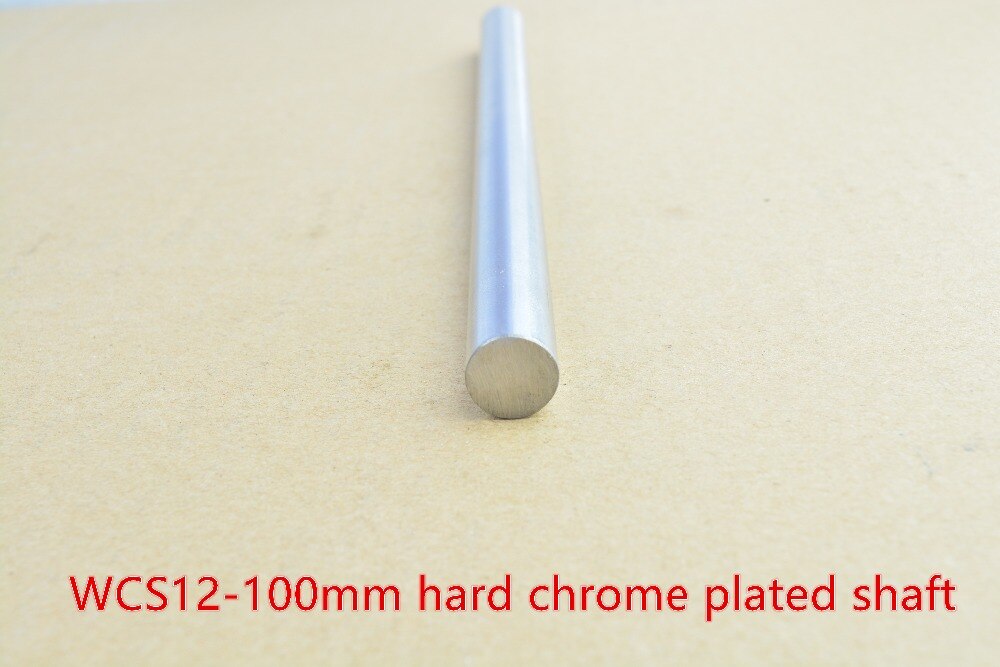 3D printer rod shaft 12mm linear shaft L 100mm chrome plated linear guide rail round rod shaft for cnc robot 1pcs