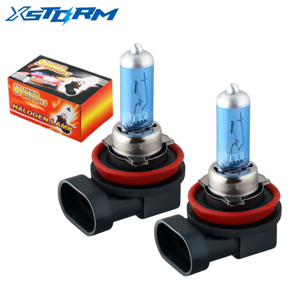 2pcs H8 H11 55W 12V Super White Halogen Bulb Fog Lights Car Headlights Lamp Car Light Source Car Styling parking auto