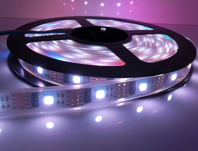 DHL Free Waterproof 80X5M WS2801 IC Dream Color RGB LED Strip Addressable 32LEDs/M DC 5V LED Full Colors Strip Light SMD5050