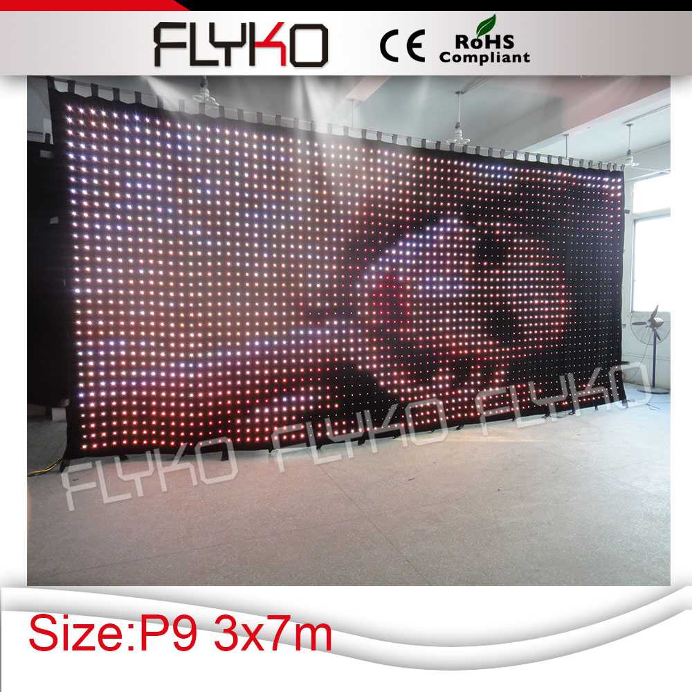 new product video wall on China market/ led curtain sex video p9