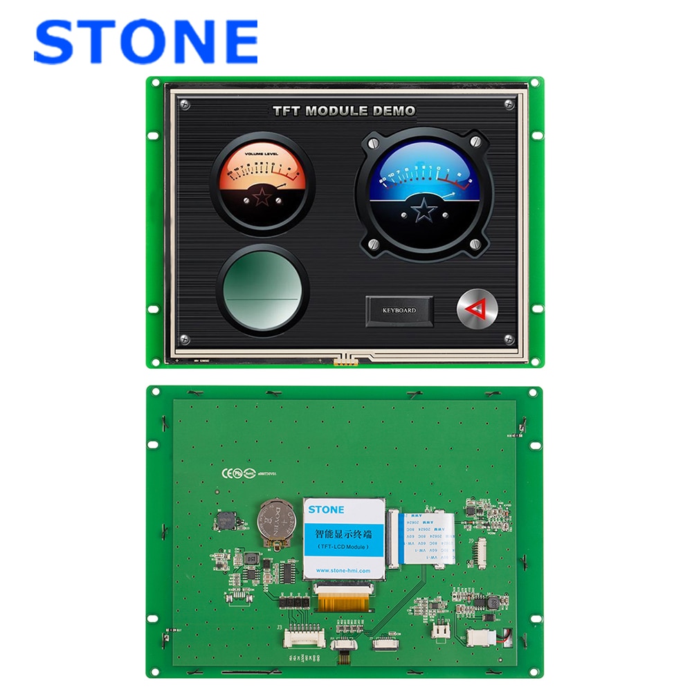 7.0 Inch Open Frame Wall Mount Resistive HMI Touch Screen LCD Monitor For Industrial Control 100PCS