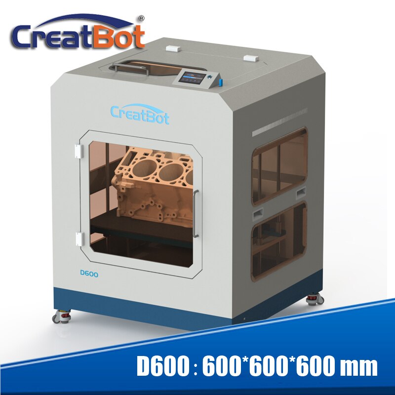 2016 Full Metal case High Precision FDM DIY 3D printer D600 3D kit High Resolution E3DV6 metal extruders 600*600*600 mm DG01