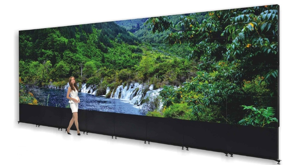 3x6 transparent bezel TV wall 55" (LG Panel) 0+0 mm bezel Seamless LCD video wall