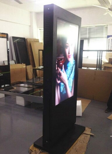 Monitor/shell/case/brackets/holder for 55 65 inch Outdoor PC built in WIFI double side screens led lcd Advertising Players