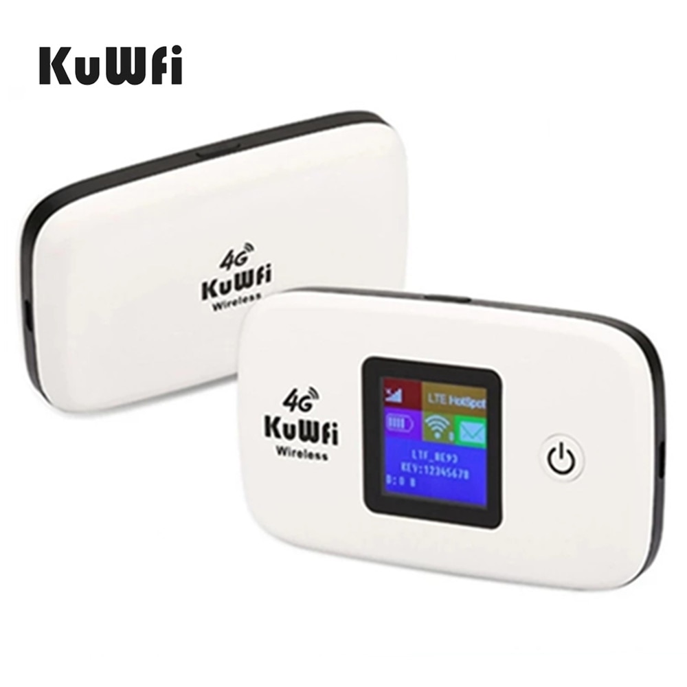 KuWFi 4G Router 150Mbps Wireless Wifi 3G/4G LTE Routers Unlocked Global Sim Card TDD/FDD Router With SIM Card&TF Card Slot