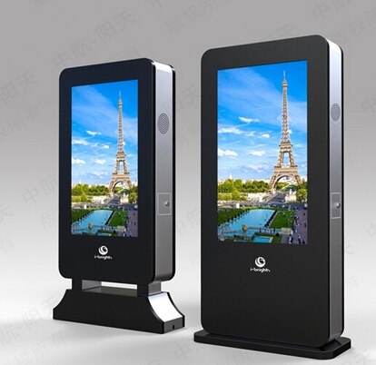 Custom 55''65''70''82'' Outdoor Advertising video Player kiosk totem LCD Modules digital signage with PC built in
