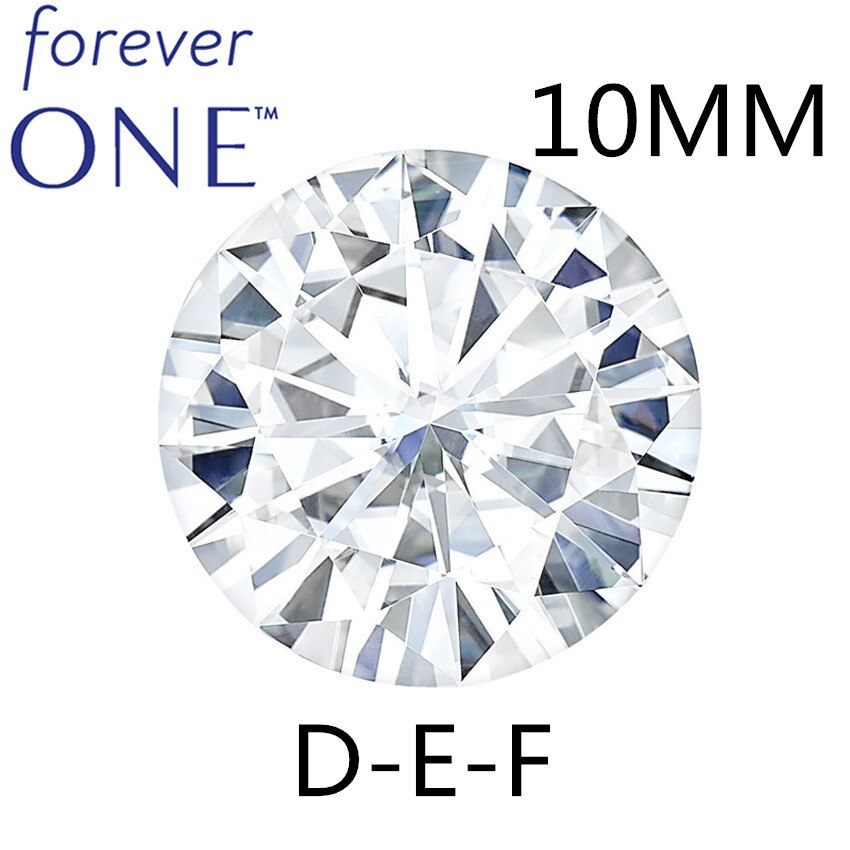 Certified Charles Colvard Colorless 3.6CT Effect VVS VS DEF Forever One Round Brilliant Cut White Moissanite Loose Diamond Stone