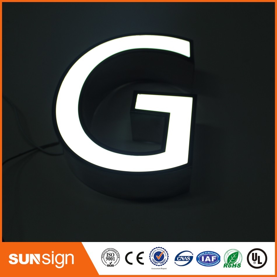 Wholesale outdoor advertising sign high quality LED light letter store sign