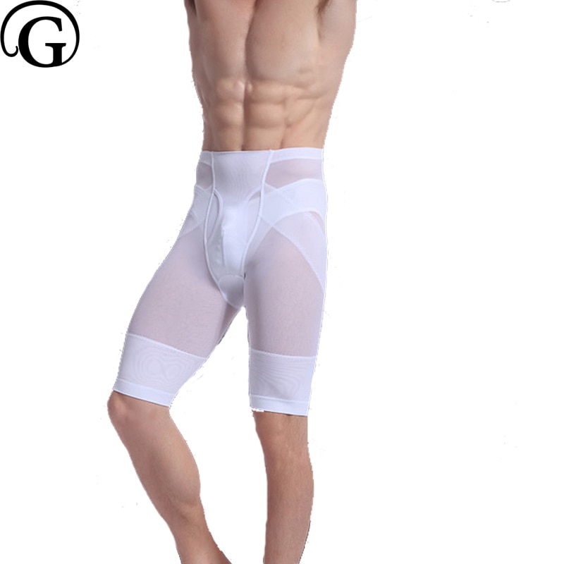 PRAYGER Wholesale 200pcs Men Breathable Slimming Thigh Shaper Lift Butt Control Panties Power Compression Legs Shapers