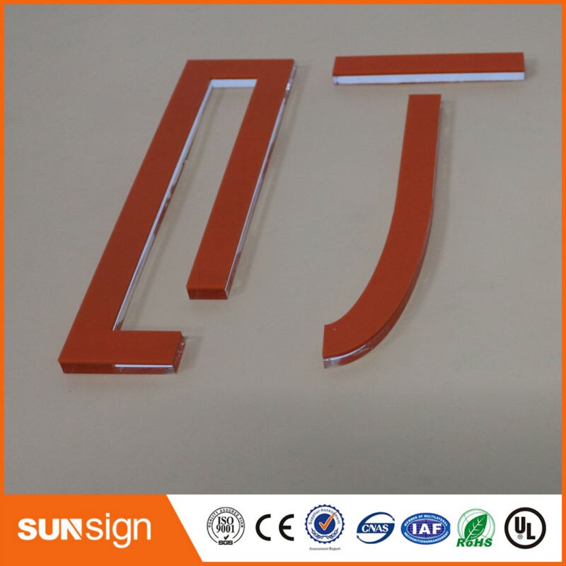 Sunsign modern design transparent 3D acrylic sign letters for sale