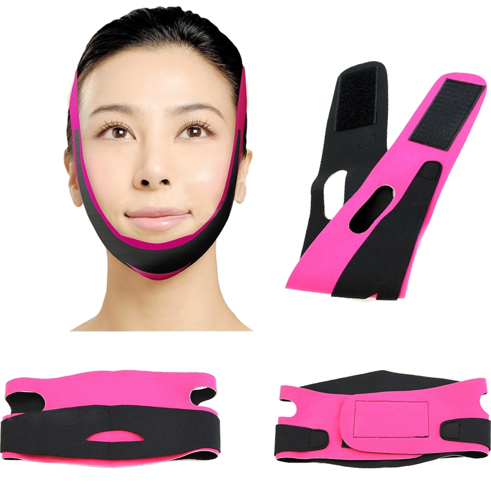 Women Slimming Chin Cheek Slim Lift Up Mask V Face Line Belt Anti Wrinkle Strap Band Facial Beauty Tool Face Slimming Bandage