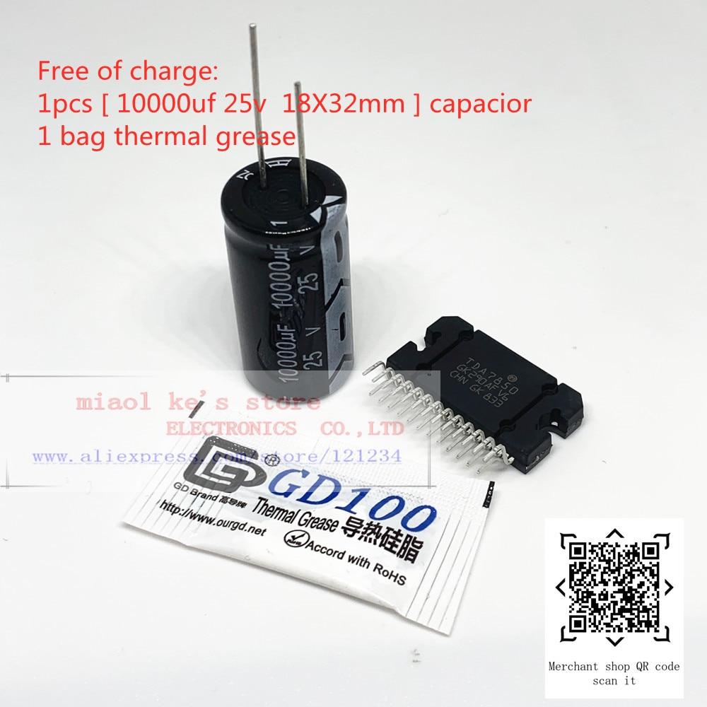 100%New original: TDA7850 ( 4x50w ), 1pcs ZIP-25 TDA 7850 Gift: ( 1pcs 10000UF 25V capacitor +1bag thermal grease )