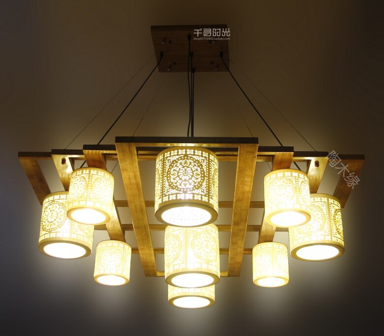 Modern chinese style lighting living room pendant light eco-friendly oors restaurant lamp cutout ceramic lamp brief bedroom