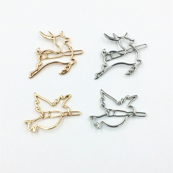 Timlee H004 BD Cute Bird Deer Grace Fashion Barrettes Animal Hair Accessory Jewelry Wholesale HY