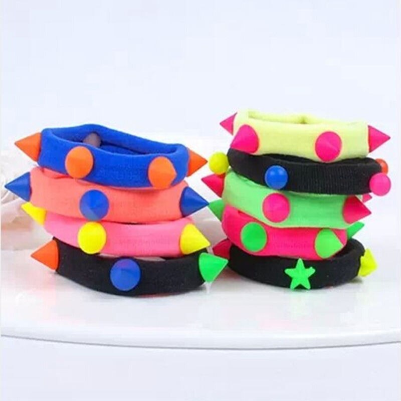 Mix Colors Ponytail Holders Headband Scrunchie Hair Styling Baby Girls Kids Children Elastic Hair Ties Bands Rope