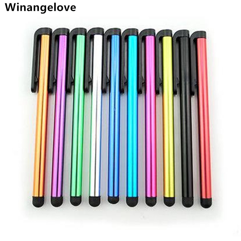 Winangelove 20000pcs Mix and Match Color Capacitive screen stylus touch pen with clip for iphone7 6 5 for iPad