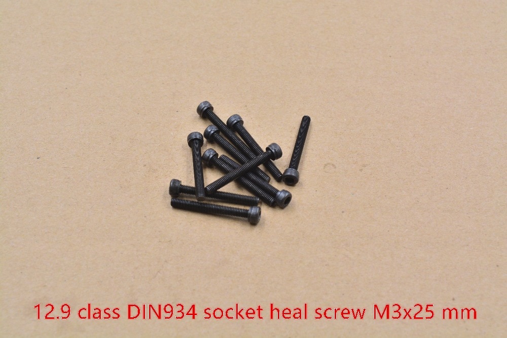 High strength alloy steel screw DIN912 M3x25 screw 12.9 class socket heal screw hexagon socket head cap screw 10pcs