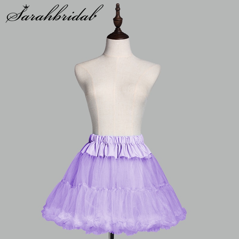 Cute Lady Girls Child Short Mini Petticoat Tulle Crinoline Underskirt Party Ballet Swing Rockabilly Cosplay Tutu Skirts 12019