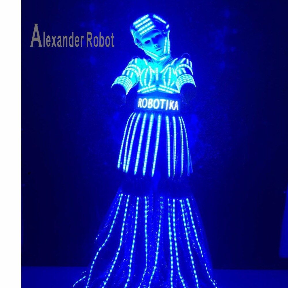 LED robot girl Costume /women LED Clothing / Light suits / LED Robot suits / david robot / n robot