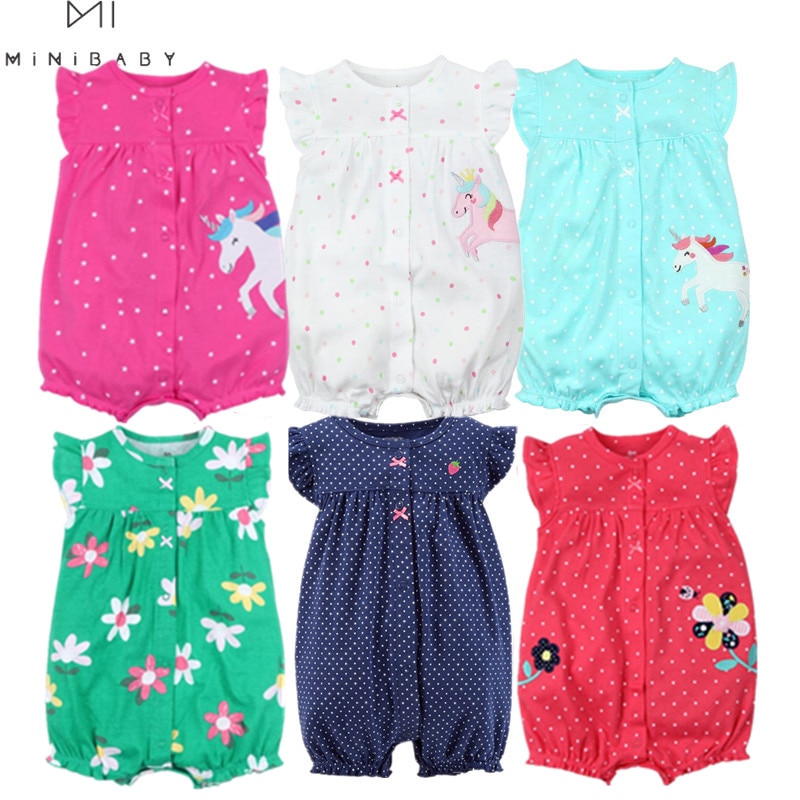 Orangemom summer baby girl clothes one-piece jumpsuits baby clothing ,cotton short romper infant girl clothes roupas menina home