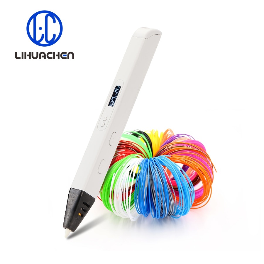 Lihuachen RP800A 3D Printing Pen with OLED Display Professional 3D Drawing Pen for Doodling Art Craft Making and Education toys