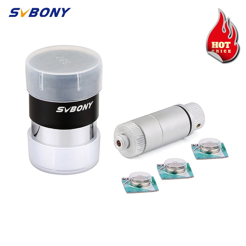 SVBONY Reticle Eyepiece 1.25 inches Illuminated Eyepiece 12.5mm Double-line Crosshair LED Illuminator 40 Degree FOV 4 Elements