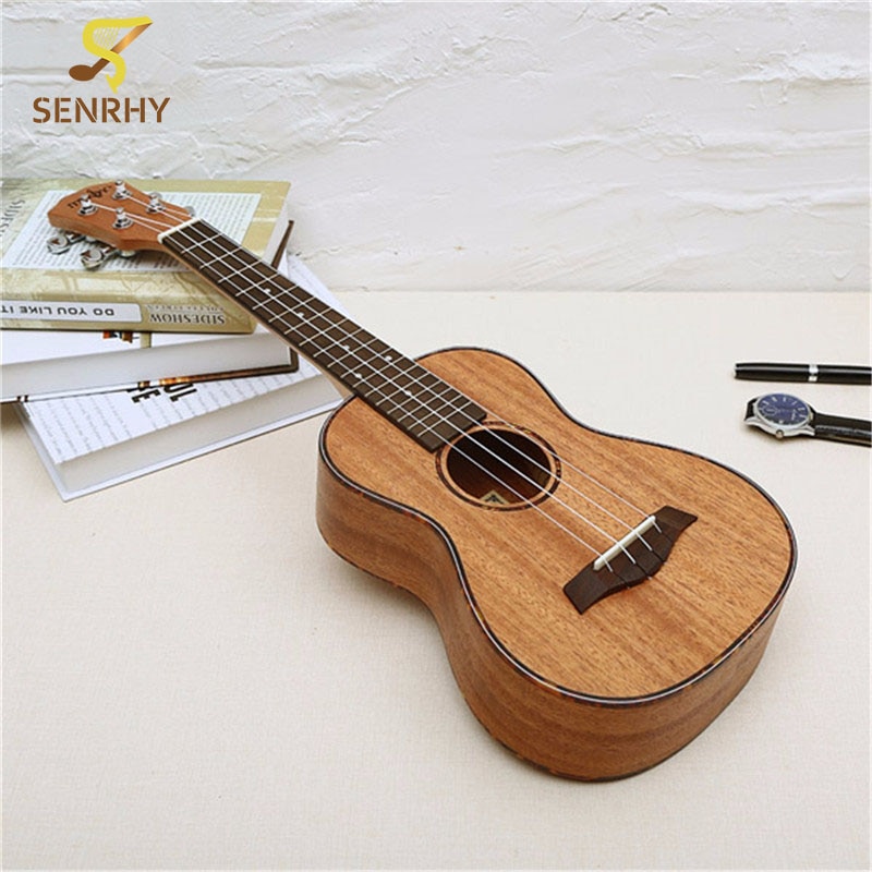 23 Inch 4 Strings Mahogany Ukulele Rosewood Fretboard & Bridge Guitar Music Instrument For Guitar Music Lovers Gift