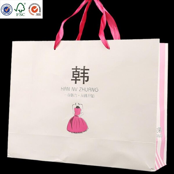 paper gift bag printing with design ,1000pcs a lot wholesale