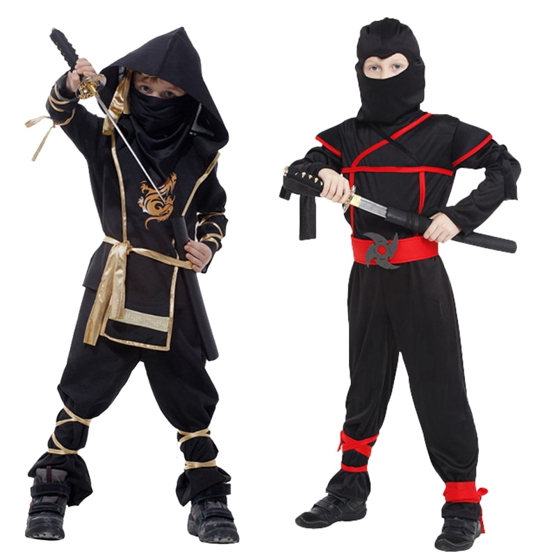 Ninja for children boys Costumes Cosplay Costume Martial Arts Ninja Costumes For Kids Fancy Party Decorations Supplies Uniforms