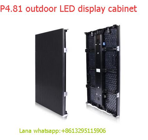 TEEHO P4.81 6pcs/lot outdoor 500*1000mm LED Display DieCast Cabinet panel led videowall rental advertising wedding hotel stadium