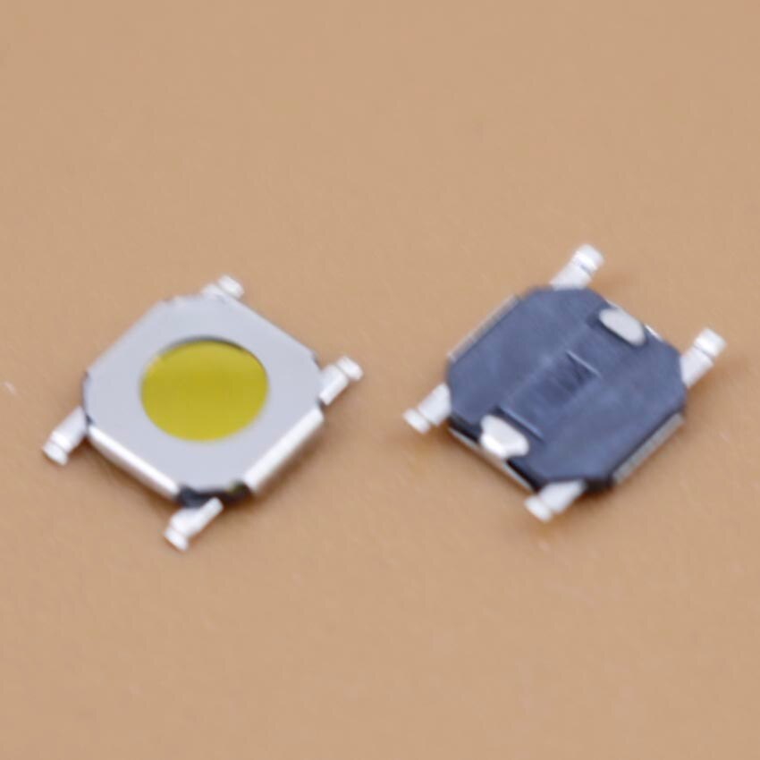 YuXi 4*4*0.8mm 4x4x0.8 SMD Tact switch button switch yellow foil Hot wholesale