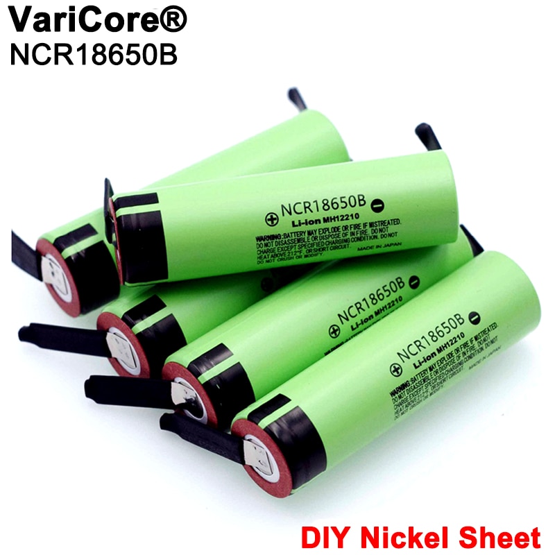 2021 New Original NCR18650B 3.7 v 3400mah 18650 Lithium Rechargeable Battery Welding Nickel Sheet batteries