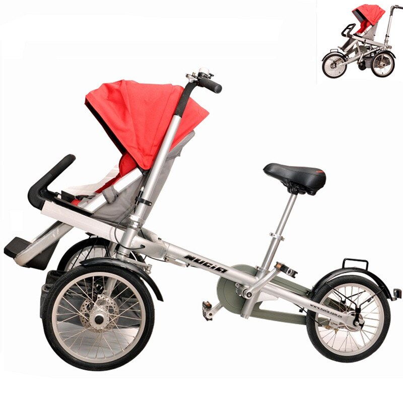 taga stroller bike mother baby bicycle 3speed alloy frame bike stroller