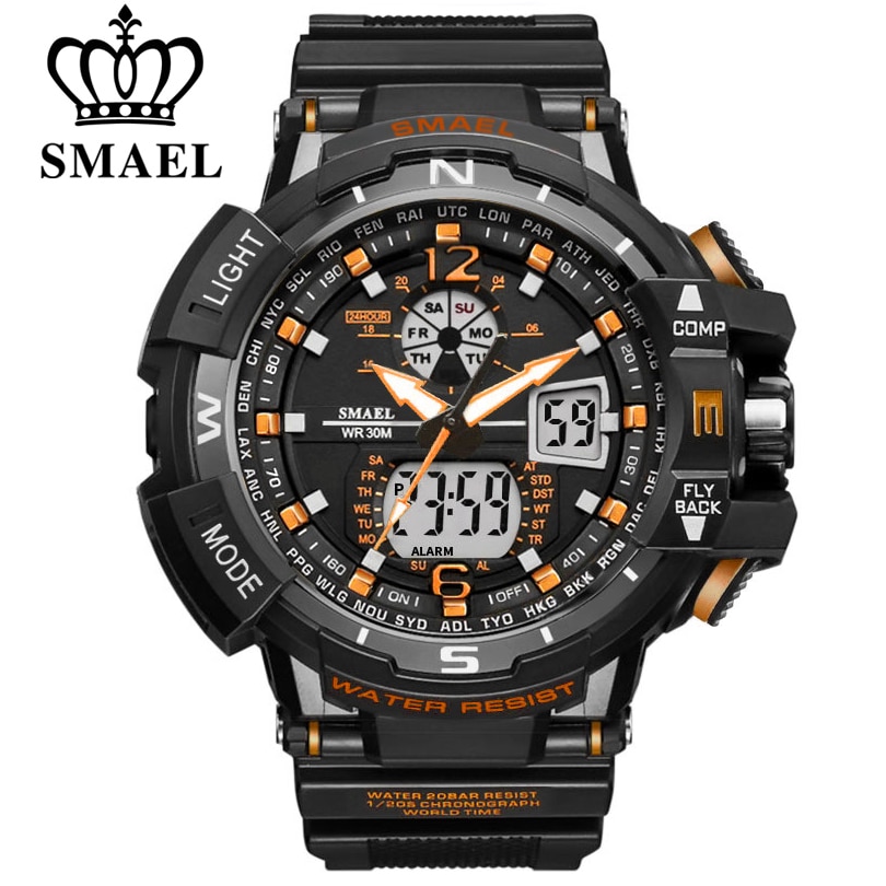 SMAEL Sport Watch Men 2021 Clock Male LED Digital Quartz Wrist Watches Men's Top Brand Luxury Digital-watch Relogio Masculino